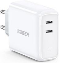 Ugreen Dual USB Type-C Wall Charger White