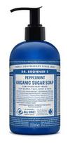 DR. BRONNER'S ekologiško cukraus muilas PEPPERMINT, karamelės spalva ir kvapas, 355 ml
