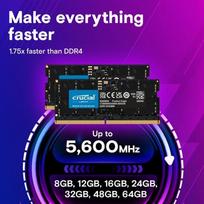 64gb 5600 ddr5 - Crucial DDR5 64GB (1x64GB) 5600MHz SO-DIMM CL46 - 4 nuotrauka