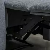 kede lovos - Fotelis HOMCOM Sofa-lova, šviesiai pilka (Light Grey) - 2 nuotrauka