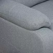 kede lovos - Fotelis HOMCOM Sofa-lova, šviesiai pilka (Light Grey) - 4 nuotrauka