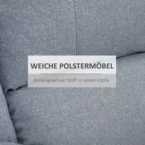 kede lovos - Fotelis HOMCOM Sofa-lova, šviesiai pilka (Light Grey) - 6 nuotrauka
