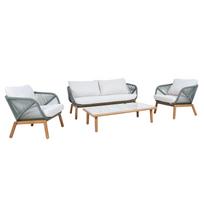 Lauko baldų komplektas TUXEDO Stalas, sofa ir 2 kėdės