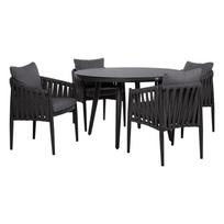 Lauko baldų komplektas BRISTOL Stalas ir 4 kėdės