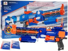 automatin ginkla - Blaze Storm šautuvas 2in1 pistoletas Mėlynas (Blue) - 1 nuotrauka