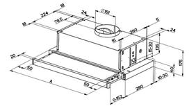 gartraukiai imontuojami - Faber Flexa NG GLASS BK A60 - 2 nuotrauka
