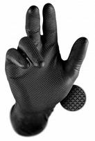 nitrilines pirstines 50 vnt - M-Safe Grippaz 246OR, 50 vnt dėžėje, 0,15mm storis, oranžinės, 10/XL - 1 nuotrauka