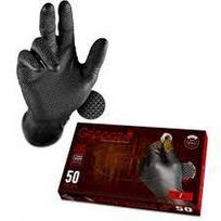 nitrilines pirstines 50 vnt - M-Safe Grippaz 246OR, 50 vnt dėžėje, 0,15mm storis, oranžinės, 10/XL - 2 nuotrauka