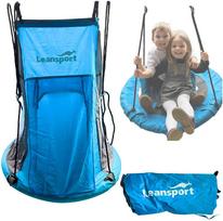 Sūpynės palapinė Leansport „Gandro lizdas“, mėlyna (Blue), 90-100 cm