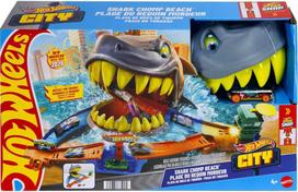 mattel - Hot Wheels trasa - City Shark Chomp Beach (JHL96) - 1 nuotrauka
