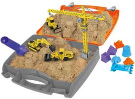 kinetinis smelis - Neo Tools statybvietė su kinetiniu smėliu, žaislas lagamine - 2 nuotrauka