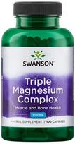 mg 100 - Swanson Trigubas Magnio Kompleksas 400 mg, 100 kapsulių - 1 nuotrauka