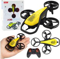 zaislai dronas - Lean Toys Mini RC dronas Syma X36, geltonas (Yellow) - 1 nuotrauka
