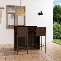 Lauko baldų komplektas VLX 3 Piece Garden Bar Set 3067952