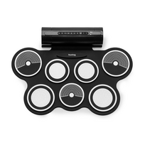 bugnas - Huslog elektroniniai būgnai, juodi (Black) - 1 nuotrauka