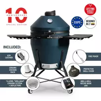 grilis - KAMADO BONO GRANDE EVO 25" 64 cm Mėlyna matinė (Matte Blue) - 1 nuotrauka