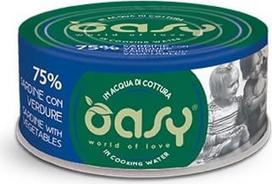 OASY More Love Sardine with Vegetables - šlapias kačių maistas - 70 g