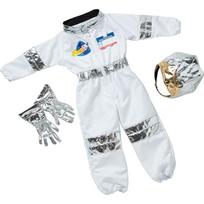 Melissa & Doug astronautų kostiumas, balta/sidabro (White/Silver)