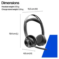 plantronics - Voyager Focus 2 UC USB-A - 7 nuotrauka