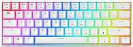 60 klaviatura - DELTACO GAMING DK470, Balta (White) - 1 nuotrauka
