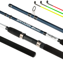 dugnine meskere - FISH2FISH Saturn Feeder 3X, 3.90 m, 90-120-150 g, Juoda (Black) - 1 nuotrauka