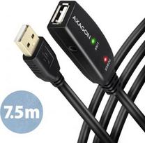 usb prailginimo - Axagon ADR-207 USB 2.0 A-M - A-F aktyvus prailginimo kabelis 7.5 m Juodas (Black) - 1 nuotrauka