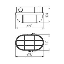 lauko lubiniai sviestuvai - Lubinis lauko šviestuvas Kanlux Hermi, 100W, E27, IP54, baltas, 11 cm x 12.4 cm - 2 nuotrauka