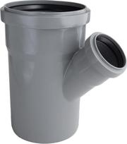 Vidaus kanalizacijos trišakis HTplus, Ø 50/ 110 mm, 45°