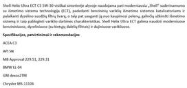 shell helix ultra ect - Shell Helix Ultra ECT C3, 5W-30, 1L - 2 nuotrauka