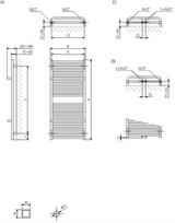 elektriniai gyvatukai - Elektrinis rankšluosčių džiovintuvas Terma Lima, ral 9016, 50 cm x 82 cm, 400 W - 2 nuotrauka