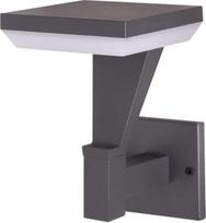 Sieninis lauko šviestuvas Tope Salta, 12W, LED, IP65, antracito, 14 cm x 23 cm
