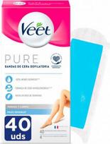 vaskas depiliacija - Veet Pure depiliacinės juostelės jautriai odai, 40 vnt. - 2 nuotrauka