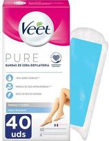 vaskas depiliacija - Veet Pure depiliacinės juostelės jautriai odai, 40 vnt. - 1 nuotrauka