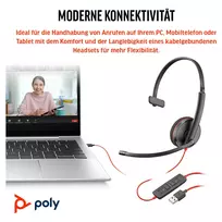 ausines plantronic - Plantronics BlackWire C3210 USB-A - 4 nuotrauka