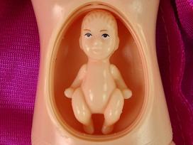 ilgos sukneles - Leantoys Nėščia lėlė su ilgais plaukais - 6 nuotrauka