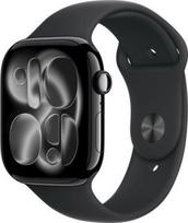 apple watch 11 46mm - Apple Watch Series 11 GPS 46mm Jet Black (Juodas) Aluminium Case with Black Sport Band - M/L - 1 nuotrauka