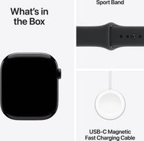 apple watch 11 46mm - Apple Watch Series 11 GPS 46mm Jet Black (Juodas) Aluminium Case with Black Sport Band - M/L - 5 nuotrauka