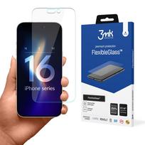 iphone 16 pro ekranas - Hybrid glass 3mk FlexibleGlass v2.0 for Apple iPhone 16 Pro - 1 nuotrauka