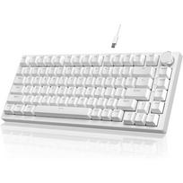 AJAZZ AK820 PRO Trigubo Režimo Mechaninė Klaviatūra, Balta (White)