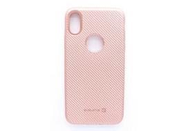 Korpuso galas, galinis dangtelis Evelatus         Apple      iPhone X Carbon       Pink