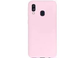 Korpuso galas, galinis dangtelis Evelatus         Samsung      A40 Soft Touch Silicone       Beige