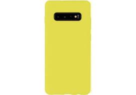 samsung s10 nugarele - Korpuso galas, galinis dangtelis Evelatus         Samsung      S10 Soft Silicone       Yellow - 1 nuotrauka