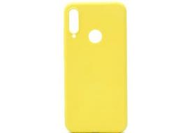 Korpuso galas, galinis dangtelis Evelatus         Huawei      P30 Lite Soft Silicone       Yellow