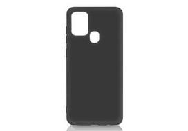 Korpuso galas, galinis dangtelis Evelatus               Samsung A21s Soft Touch Silicone       Black