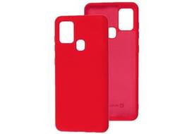 Korpuso galas, galinis dangtelis Evelatus               Samsung A21s Soft Touch Silicone       Red