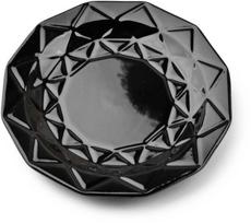 Lėkštė AffekDesign Adel, 19.5 cm x 19.5 cm, Ø 19.5 cm, juoda