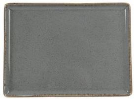 Porland Seasons Serving Plate 27.2x21cm Dark Grey