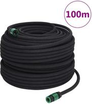 Lašelinio sodo laistymo žarna, juodos spalvos, 0,6", 100m, guma
