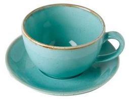Porland Seasons Cup With Saucer 32cl Turquoise
