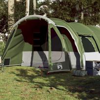 tipi palapine - vidaXL šeimos palapinė, žalia (Green), aštuonvietė, tunelinė - 1 nuotrauka